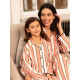 Піжама для дівчинки Cyberjammies Bonnie 7206STR 12-13 лет /158 см Рожево-білий зі смугастим принтом (5051877619081)
