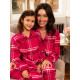 Піжама для дівчинки Cyberjammies Isabella 7224ISA фланелева  преміум якість фемелі лук новорічна подарунок 10-11 лет/146 см Рожевий у клітку (5051877619494)
