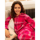 Піжама для дівчинки Cyberjammies Isabella 7224ISA фланелева  преміум якість фемелі лук новорічна подарунок 12-13 лет /158 см Рожевий у клітку (5051877619500)