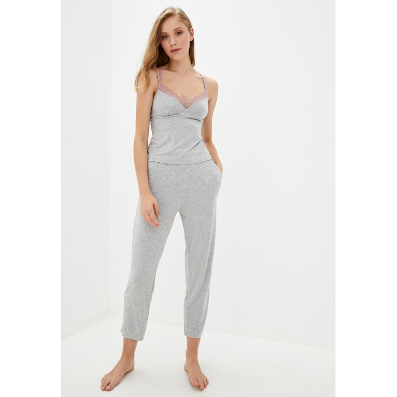 Піжама жіноча Pretty Polly Casual Comfort LPAWP8/P9 XS Grey Marl (5053014788513)