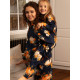 Піжама дитяча для дівчинки Cyberjammies Auburn 7213PUM тонка м’яка бавовна модал комфортна преміум бренд 12-13 лет /158 см Синій з гарбузовим принтом (5051877619203)