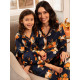Піжама дитяча для дівчинки Cyberjammies Auburn 7213PUM тонка м’яка бавовна модал комфортна преміум бренд 12-13 лет /158 см Синій з гарбузовим принтом (5051877619203)