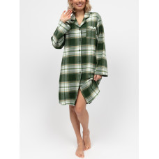 Нічна сорочка Cyberjammies Fern 5128FER байка подарунок фемелі S Зелений у клітку (5051877614604)
