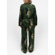 Преміальна жіноча піжама Cyberjammies Olive 5000-5001 подарункова сатинова комфортна фемелі лук S Оливковий з леопардовим принтом (5051877599277)