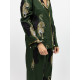 Преміальна жіноча піжама Cyberjammies Olive 5000-5001 подарункова сатинова комфортна фемелі лук S Оливковий з леопардовим принтом (5051877599277)