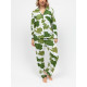 Піжама жіноча Cyberjammies Olive 5005-5006 трикотажна натуральна стильна зручна великі розміри 3XL Білий з принтом листя (5051877599925)