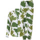 Піжама жіноча Cyberjammies Olive 5005-5006 трикотажна натуральна стильна зручна великі розміри 6XL Білий з принтом листя (5051877599956)