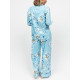 Піжама жіноча Cyberjammies Madelyn 5062-5063 M Блакитний з квітковим принтом (5051877606760)