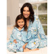Піжама жіноча Cyberjammies Madelyn 5062-5063 M Блакитний з квітковим принтом (5051877606760)