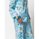 Піжама жіноча Cyberjammies Madelyn 5062-5063 S Блакитний з квітковим принтом (5051877606753)
