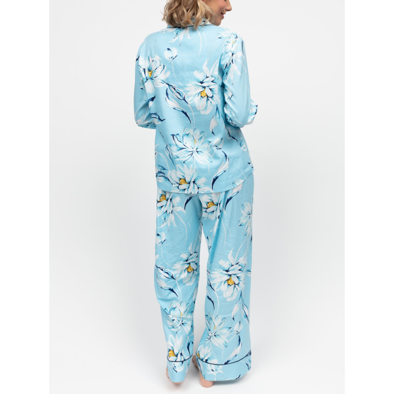 Піжама жіноча Cyberjammies Madelyn 5062-5063 XXS Блакитний з квітковим принтом (5051877606739)