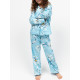 Піжама для дівчинки Cyberjammies Madelyn 7208FLO 10-11 лет/146 см Блакитний з квітковим принтом (5051877619135)