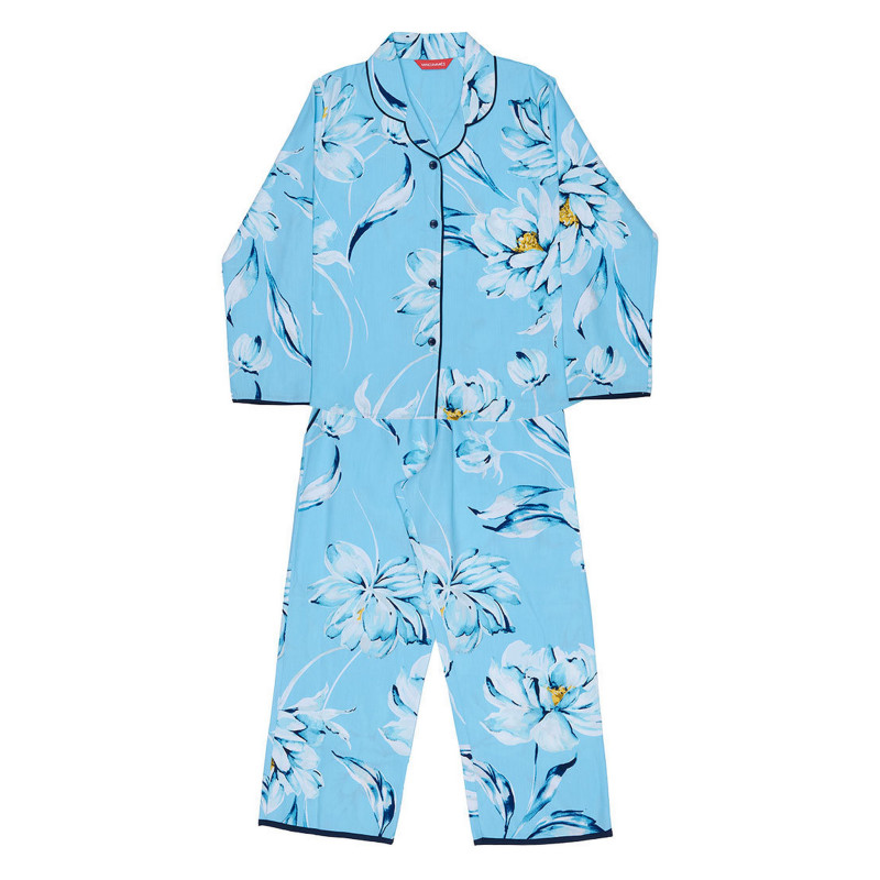Піжама для дівчинки Cyberjammies Madelyn 7208FLO 8-9 лет/134 см Блакитний з квітковим принтом (5051877619128)