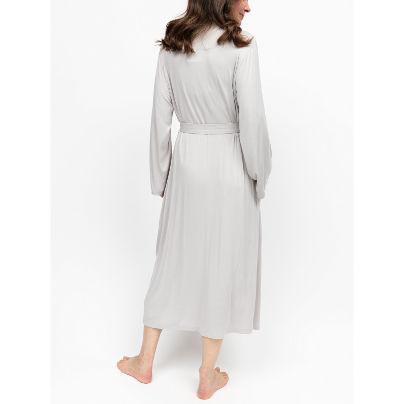 Халат жіночий Nora Rose Willow 2369 довгий трикотажний із модалу 24/5XL Сірий (5051877660212)