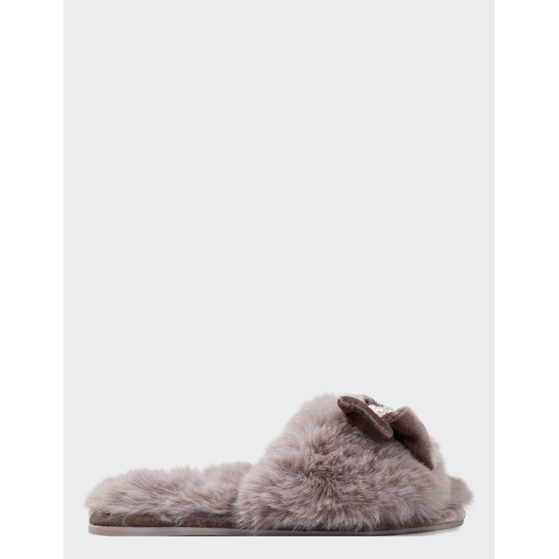 Жіночі капці Pretty You London Anya Mink домашні сірі м’які L(39-40) Сірий (ZIK0000031019)