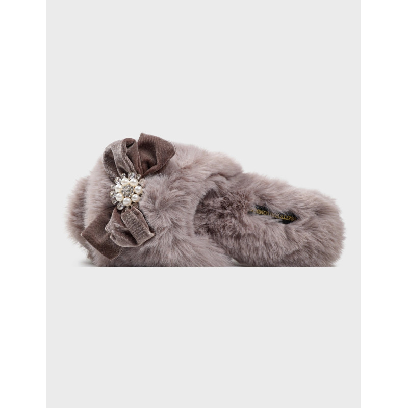 Жіночі капці Pretty You London Anya Mink домашні сірі м’які L(39-40) Сірий (ZIK0000031019)