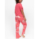 Піжама жіноча Cyberjammies Amelia 5400-5390 12/M Кораловий з принтом рибок (5051877645363)
