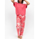 Піжама жіноча Cyberjammies Amelia 5400-5390 14/L Кораловий з принтом рибок (5051877645370)
