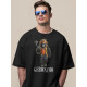 Футболка чоловіча Geronimo Rasta Gorila Black чорна бавовняна Oversize з дизайнерським принтом One size Чорний з  принтом горили (3800999041100)