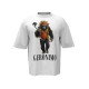 Футболка чоловіча Geronimo Rasta Gorila White біла 100% бавовна Oversize з дизайнерським принтом One size Білий з  принтом горили (3800999041094)