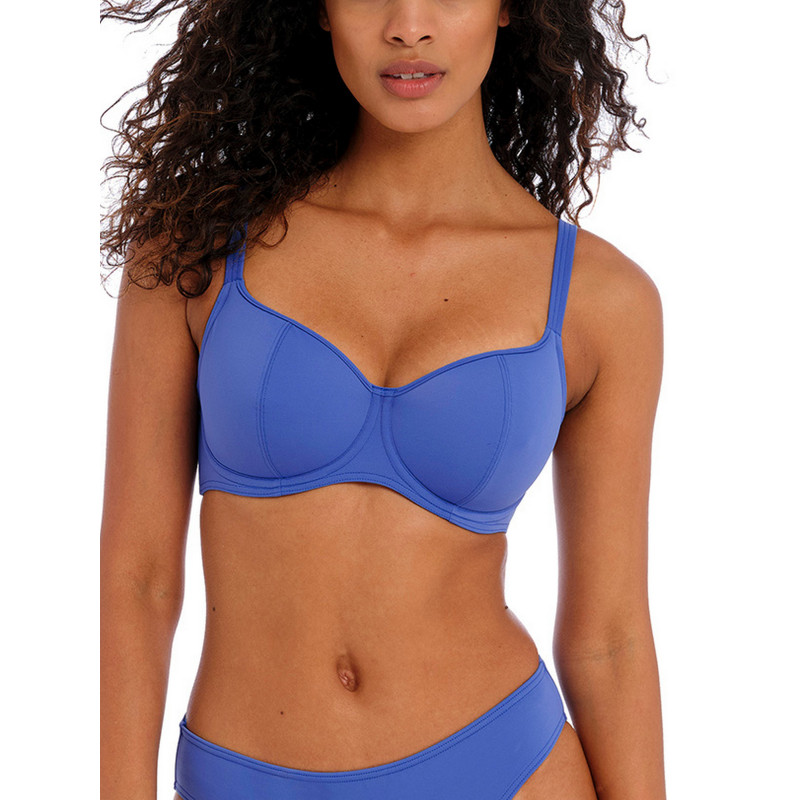 Купальний ліф Freya Jewel Cove 7231PLE балконет з тонкою підкладкою на кісточках 85F Plain Azure (889501828586 )