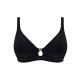 Купальний ліф Fantasie Merissa 505111-BLK трикутний верх від бікіні без кісточок L Чорний (193773769080 )