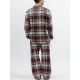 Піжама чоловіча Cyberjammies Wild Slumber 3252-3253 зі 100% бавовни з начісуванням family look M Фіолетовий у клітинку (5051877694729)