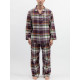 Піжама чоловіча Cyberjammies Wild Slumber 3252-3253 зі 100% бавовни з начісуванням family look S Фіолетовий у клітинку (5051877694712)