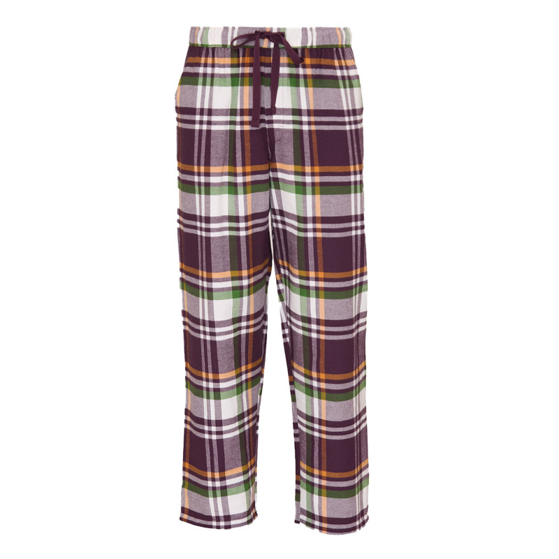 Піжама чоловіча Cyberjammies Wild Slumber 3252-3253 зі 100% бавовни з начісуванням family look S Фіолетовий у клітинку (5051877694712)