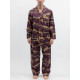 Піжама чоловіча Cyberjammies Wild Slumber 3328-3255 з бавовни та модалу для стильного сімейного образу S Фіолетовий з принтом леопардів (5051877694835)