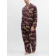 Піжама чоловіча Cyberjammies Wild Slumber 3328-3255 з бавовни та модалу для стильного сімейного образу S Фіолетовий з принтом леопардів (5051877694835)