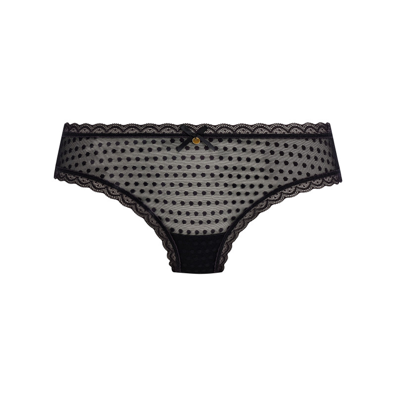 Трусики Freya Spot-Light 403950 із середньою посадкою та мереживним оздобленням XL Чорний (193773557915 )