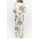 Піжама жіноча Cyberjammies Piper 0426 0427 з широкими штанами для комфорту і свободи 20/3XL Білий з квітковим принтом (5051877521681)
