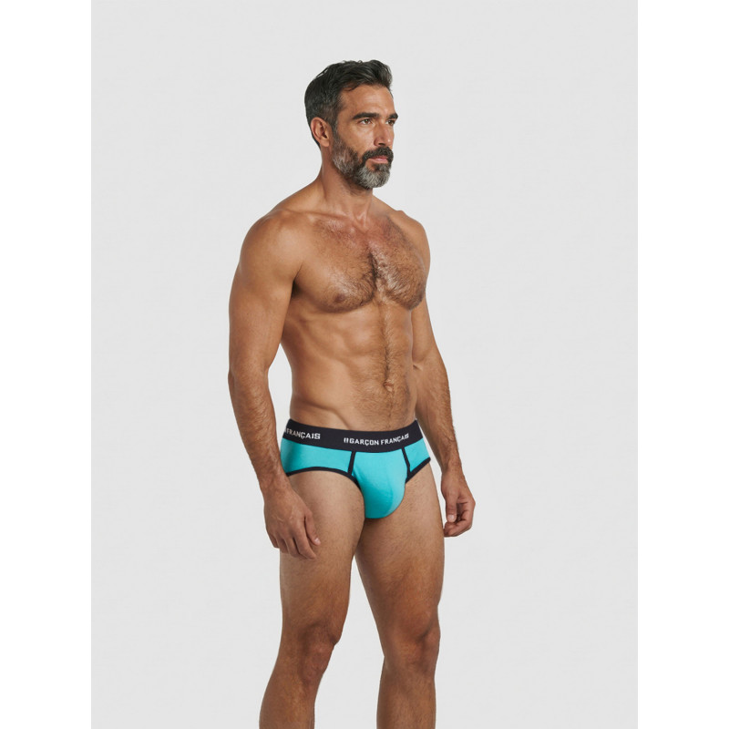 Труси сліпи Garcon Francais Slip19 TUR комфортна чоловіча білизна 3XL Блакитний (3701195811590)