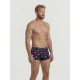 Труси боксери Garcon Francais Boxer Court18 Coqs якісна французька білизна 3XL Синій з принтом півнів (ZIK0000031507)