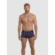 Труси боксери Garcon Francais Boxer Court18 Coqs якісна французька білизна 2XL Синій з принтом півнів (ZIK0000031514)