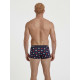 Труси боксери Garcon Francais Boxer Court18 Coqs якісна французька білизна 2XL Синій з принтом півнів (ZIK0000031514)