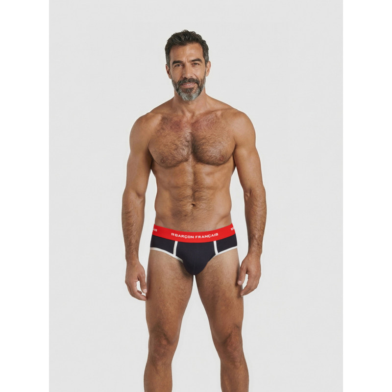 Труси сліпи Garcon Francais Slip19 TRI комфортна хлопкова білизна 2XL Синій ()
