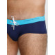 Плавки пляжные Garçon Français Slip de Bain17 (M, Marine Turquoise)