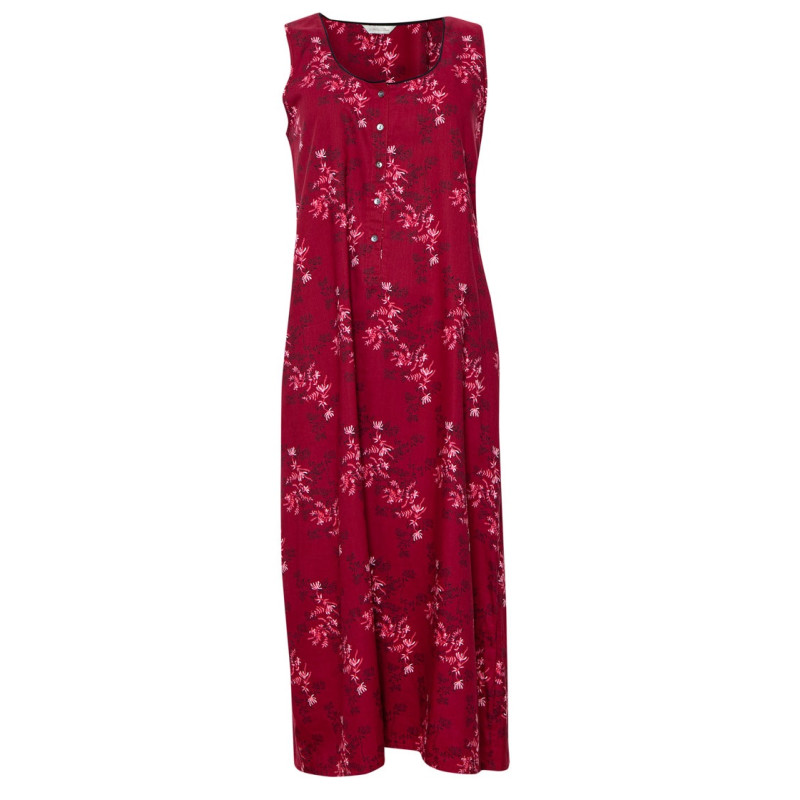 Нічна сорочка Nora Rose Violet 1335 (10/S, Burgundy Floral Print)