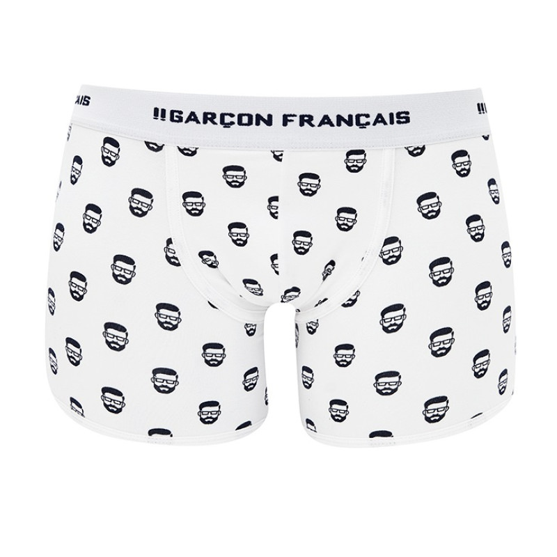 Труси боксери Garçon Français Boxer18 (M, Blanc daddy)
