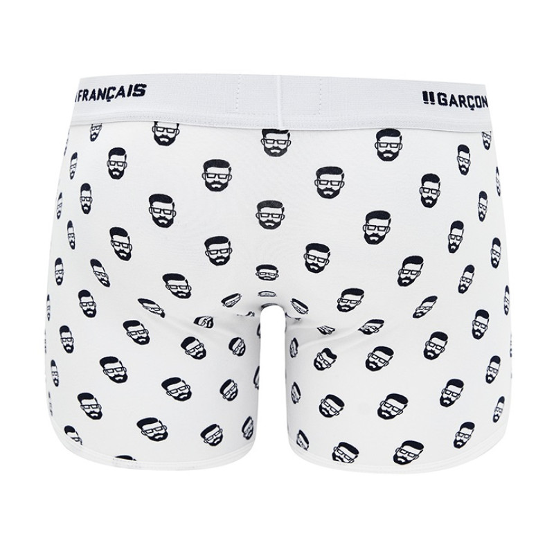 Труси боксери Garçon Français Boxer18 (M, Blanc daddy)