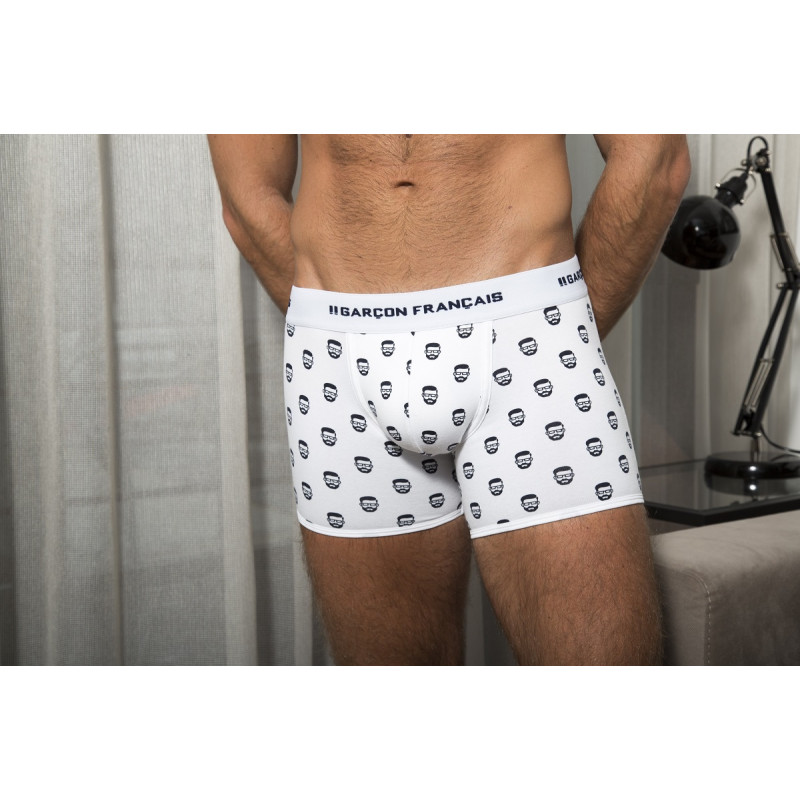 Труси боксери Garçon Français Boxer18 (XL, Blanc daddy)