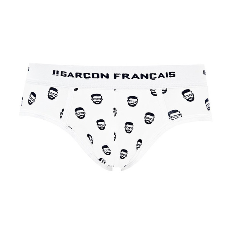 Труси сліпи Garçon Français Slip18 (M, Blanc daddy)