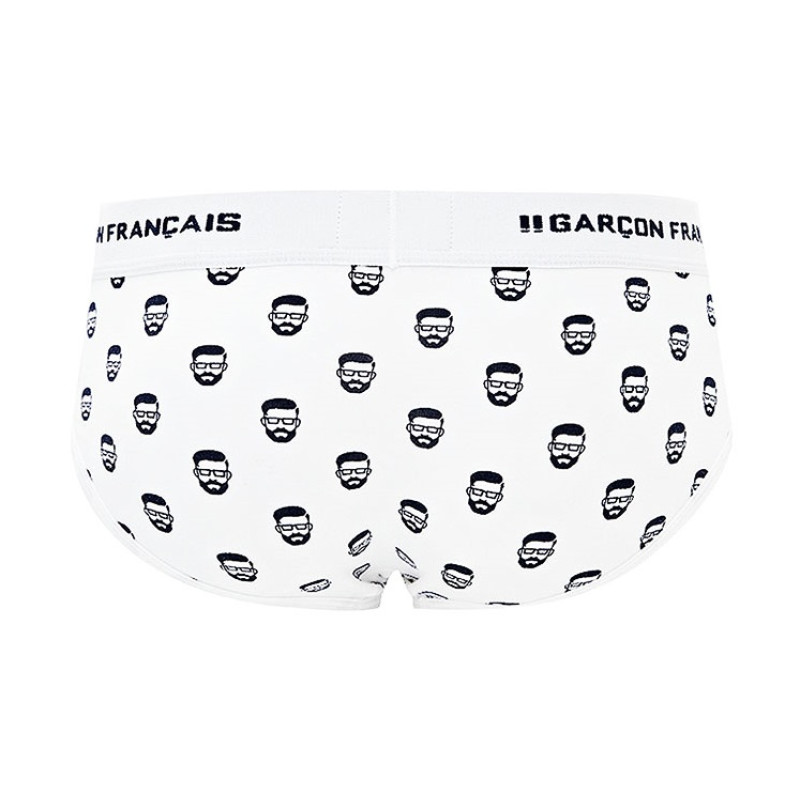 Труси сліпи Garçon Français Slip18 (M, Blanc daddy)