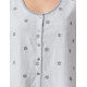 Нічна сорочка Nora Rose Ava 1283 (10/S, Grey Stripe)