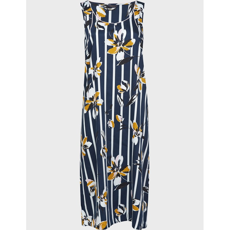 Нічна сорочка Fable&Eve Knightsbridge 1381 (12/M, Floral Stripe)