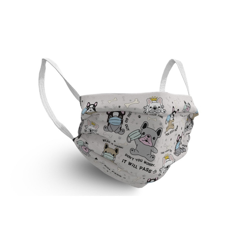 Маска для обличчя Geronimo frenchie 3034 (One Size, Цветной)