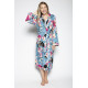Халат жіночий Cyberjammies Hannah 4729 (14/L, Бирюзовый с цветочным принтом)